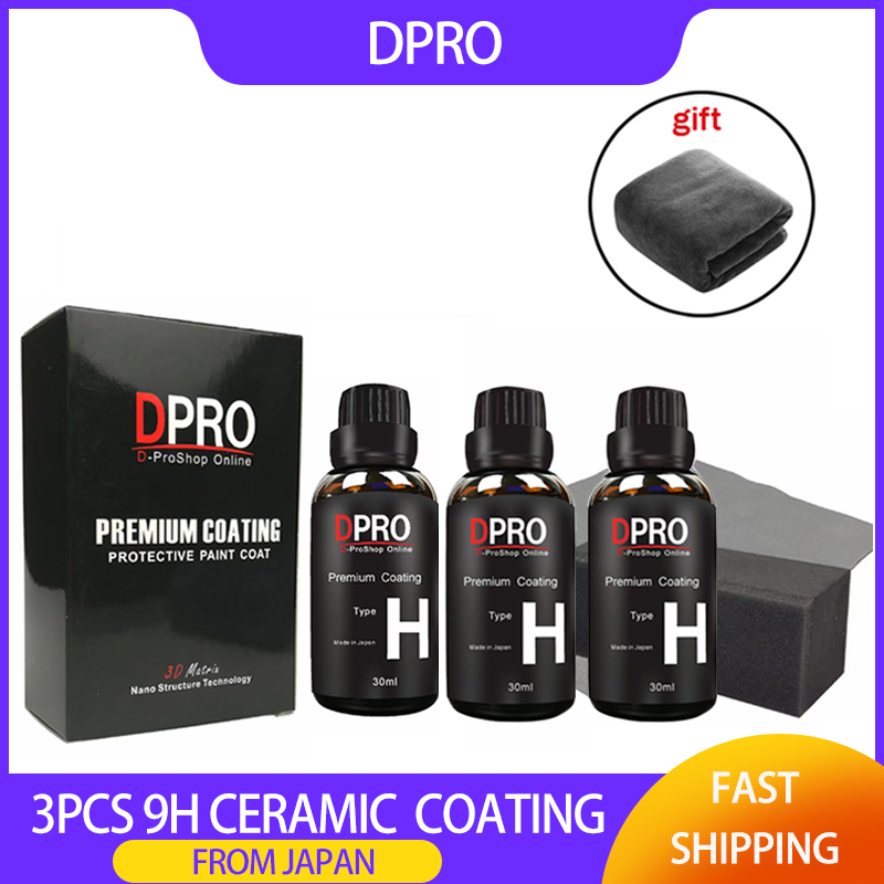 Car Wax Ceramic Coating - Set di 3 Rivestimenti Ceramici Liquidi